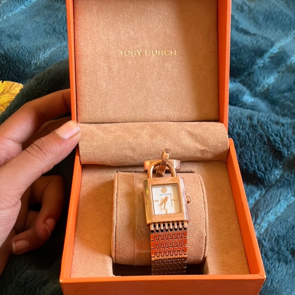 Tory Burch Accessories - Tory Burch Gold Geometric Dress Up Watch